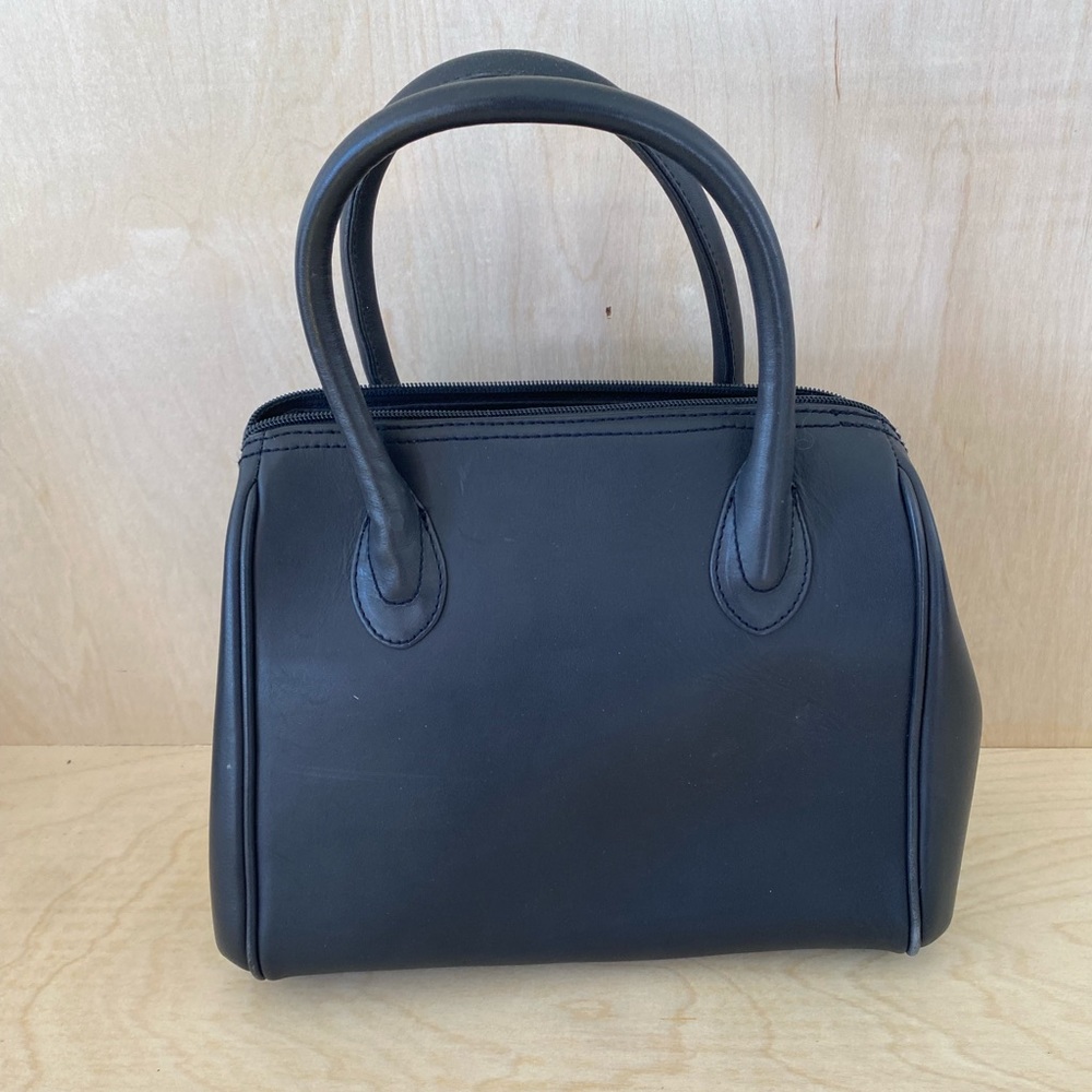 NORDSTROM Brand Navy Blue Leather Satchel